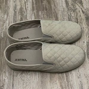 Just fab slip on gray sneakers